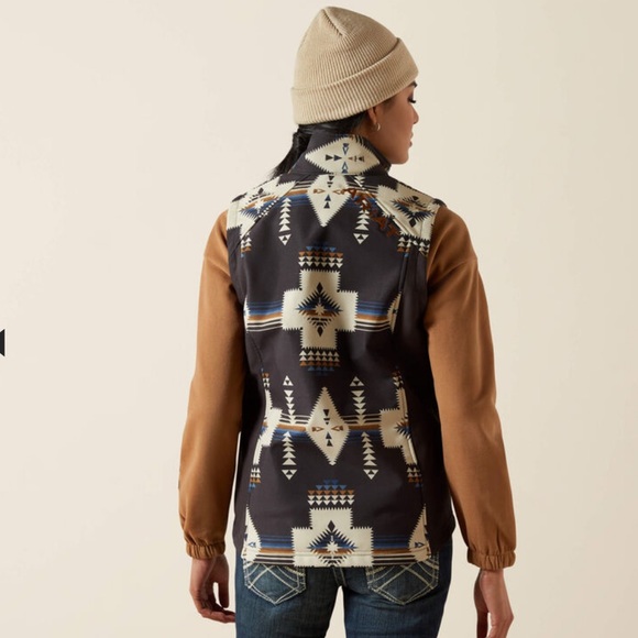 Ariat Women's Geometric Softshell Vest - Picture 2 of 2
